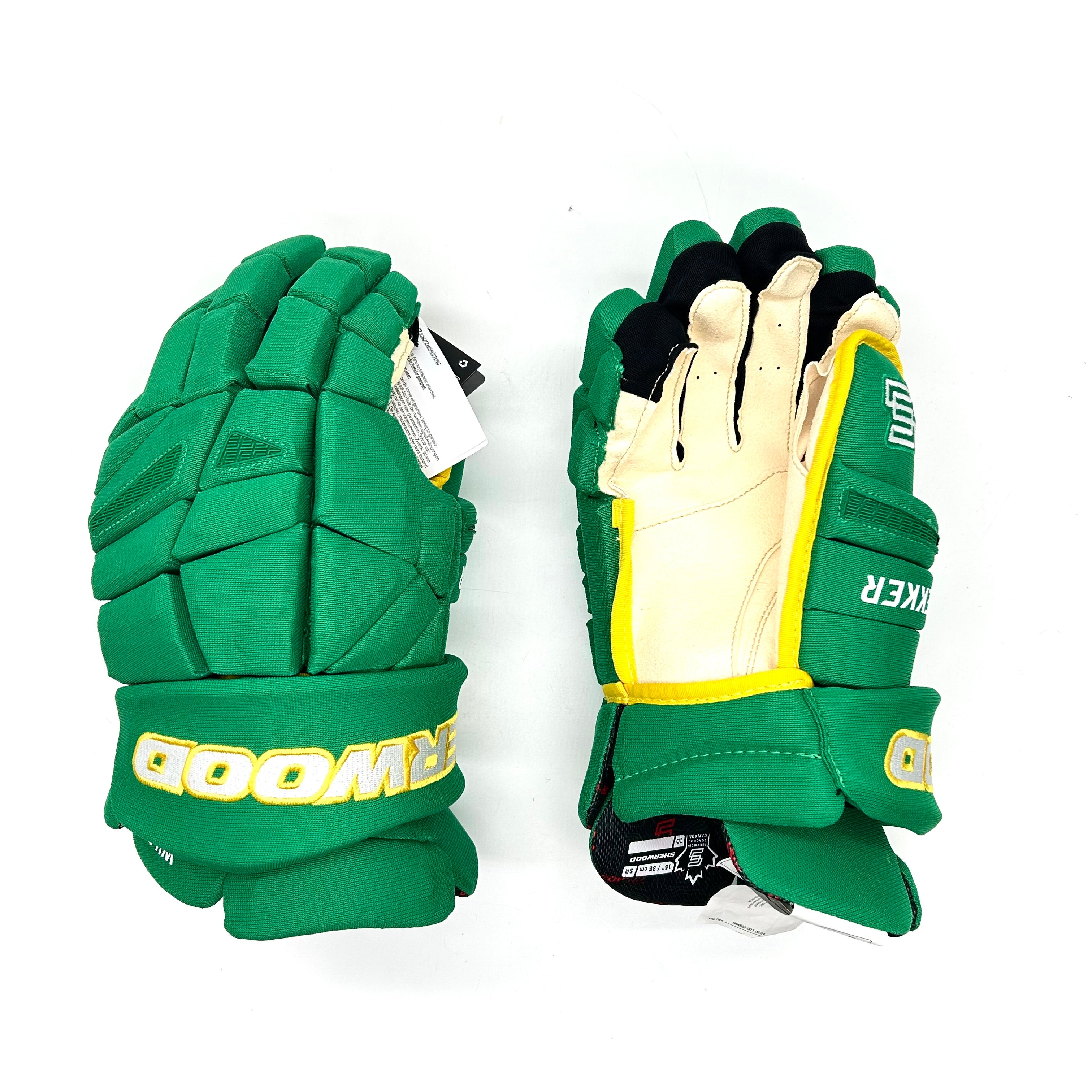 Gant Sherwood Rekker Legend Pro – NHL Pro Stock – Paume Pro – Wild du Minnesota (vert/jaune)